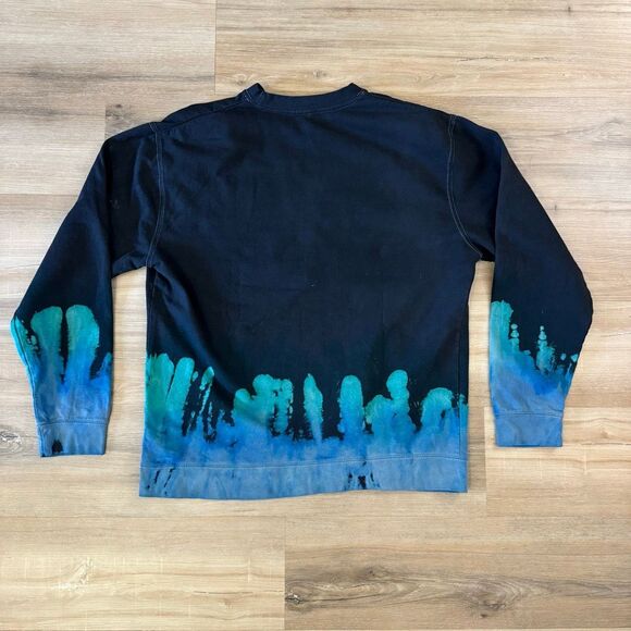 Ghost Darkness Custom Flames Black Crewneck Sweatshirt Size Large Metal Rock - Picture 6 of 6